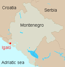 Crna Gora i Igalo mala mapa
